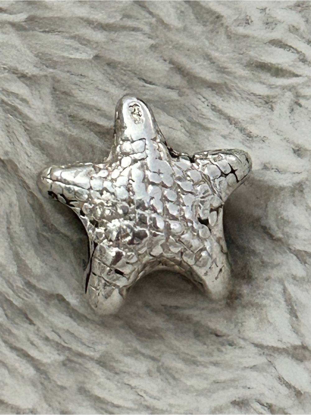 Silver Starfish Bead